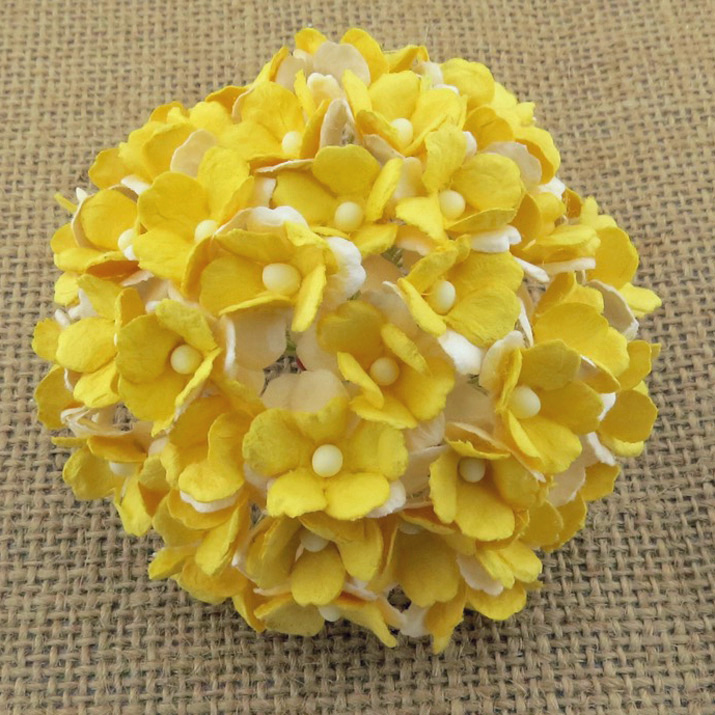 100 2-TONE YELLOW SWEETHEART BLOSSOM - Click Image to Close