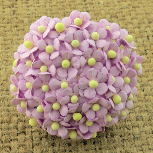 100 MINIATURE LILAC SWEETHEART BLOSSOM FLOWERS - Click Image to Close