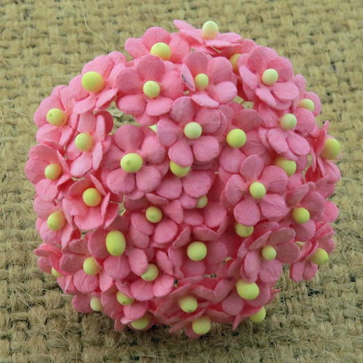 100 MINIATURE PINK SWEETHEART BLOSSOM FLOWERS